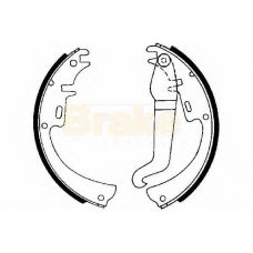 SH1015 BRAKE ENGINEERING Комплект тормозных колодок
