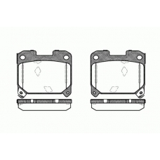 0475.04 REMSA Комплект тормозных колодок, дисковый тормоз