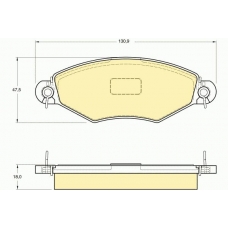 6113614 GIRLING Комплект тормозных колодок, дисковый тормоз