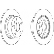 DDF1303 FERODO Тормозной диск