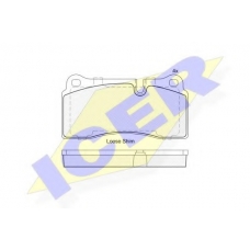 182121 ICER Комплект тормозных колодок, дисковый тормоз