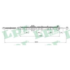 C1042B LPR Трос, стояночная тормозная система