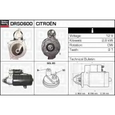 DRS0600 DELCO REMY Стартер