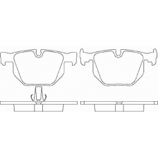 P 06 029 BREMBO Комплект тормозных колодок, дисковый тормоз