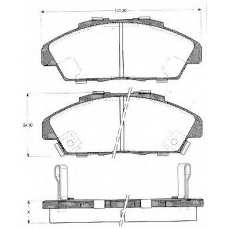 BLF737 QUINTON HAZELL Комплект тормозных колодок, дисковый тормоз