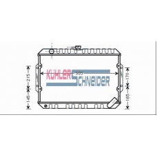 0512301 KUHLER SCHNEIDER Радиатор, охлаждение двигател