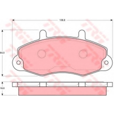 GTD1091 TRW Комплект тормозов, дисковый тормозной механизм