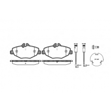 0990.02 REMSA Комплект тормозных колодок, дисковый тормоз