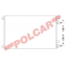 6012K81X POLCAR Skraplacze klimatyzacji