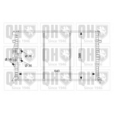 QER2491 QUINTON HAZELL Радиатор, охлаждение двигателя