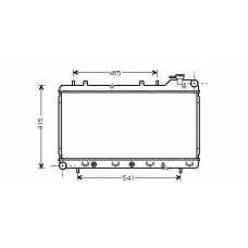 SU2016 AVA Радиатор, охлаждение двигателя