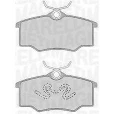 363916060531 MAGNETI MARELLI Комплект тормозных колодок, дисковый тормоз