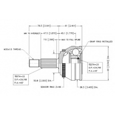 18293 Vema Шарнирный комплект, приводной вал