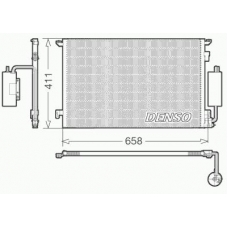 DCN20034 DENSO Конденсатор, кондиционер