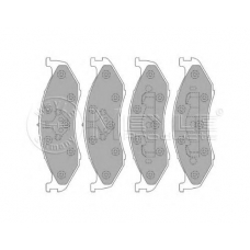 025 218 2217 MEYLE Комплект тормозных колодок, дисковый тормоз
