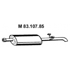 83.107.85 EBERSPACHER Средний глушитель выхлопных газов
