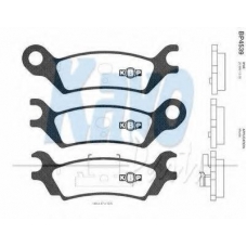 BP-4539 KAVO PARTS Комплект тормозных колодок, дисковый тормоз