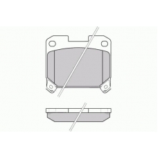 12-0741 E.T.F. Комплект тормозных колодок, дисковый тормоз