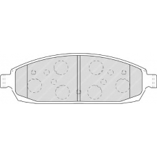 FDB4002 FERODO Комплект тормозных колодок, дисковый тормоз
