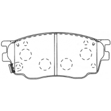 PN-5483 JNBK Колодки тормозные