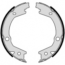 S 30 530 BREMBO Комплект тормозных колодок, стояночная тормозная с