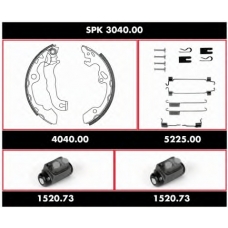 SPK 3040.00 WOKING Комплект тормозов, барабанный тормозной механизм