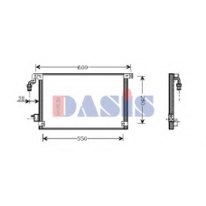 062003N AKS DASIS Конденсатор, кондиционер
