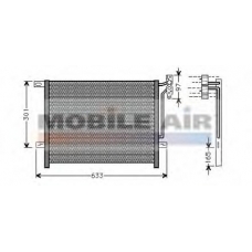 06005203 VAN WEZEL Конденсатор, кондиционер
