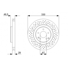 0 986 479 135 BOSCH Тормозной диск