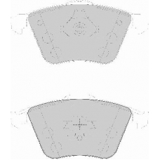 FD7137A NECTO Комплект тормозных колодок, дисковый тормоз