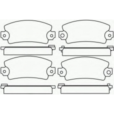 2049401 TEXTAR Комплект тормозных колодок, дисковый тормоз