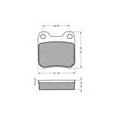 7.183S PEX Комплект тормозных колодок, дисковый тормоз