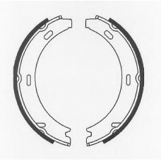 BS894 QUINTON HAZELL Комплект тормозных колодок, стояночная тормозная с