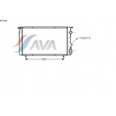 RT2150 AVA Радиатор, охлаждение двигателя