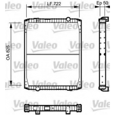 732333 VALEO Радиатор, охлаждение двигателя