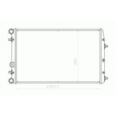 737-0042 TYC Радиатор, охлаждение двигателя