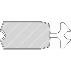 FDB57B FERODO Комплект тормозных колодок, дисковый тормоз