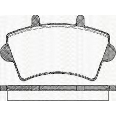 8110 10527 TRISCAN Комплект тормозных колодок, дисковый тормоз