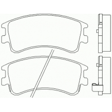 P 49 032 BREMBO Комплект тормозных колодок, дисковый тормоз