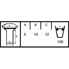 B6622929 ABEX Комплект тормозных башмаков, барабанные тормоза