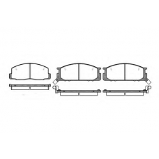 0306.12 QUINTON HAZELL Комплект тормозных колодок, дисковый тормоз