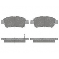 SP 601 SCT Комплект тормозных колодок, дисковый тормоз
