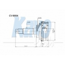 CV-9004 KAVO PARTS Шарнирный комплект, приводной вал