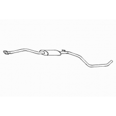 16098 WALKER Средний глушитель выхлопных газов