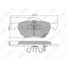 BD-3413 LYNX Тормозные колодки дисковые