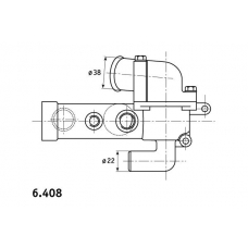 6.408.87 BEHR Термостат, охлаждающая жидкость