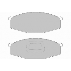 FD899V NECTO Комплект тормозных колодок, дисковый тормоз