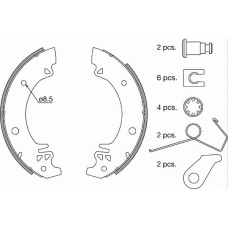 18512737352 S.b.s. Комплект тормозных колодок