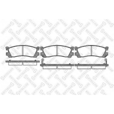 410 002-SX STELLOX Комплект тормозных колодок, дисковый тормоз