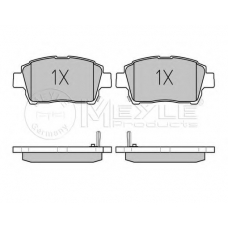 025 235 1017/PD MEYLE Комплект тормозных колодок, дисковый тормоз